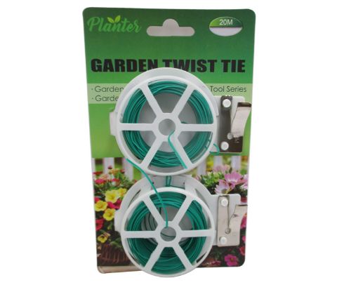 Durable 20m garden twist tie for securing plants, flowers, and vines; soft yet strong for gentle support and easy use.