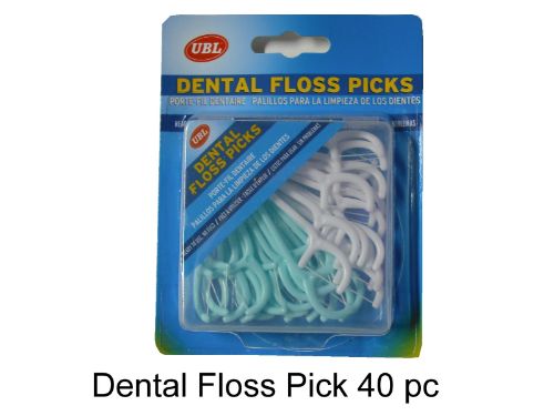 Dental Floss Picks in 6 packs, featuring 50 assorted pieces for easy, effective teeth cleaning on-the-go.