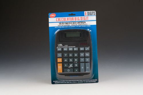 Set of 2 calculators featuring large 8-digit displays and easy-to-use buttons, perfect for students and professionals.