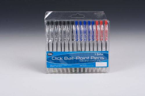 Assorted retractable ballpoint pens set of 30 in vibrant colors, perfect for smooth and creative writing experiences.