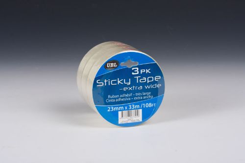 Clear office tape pack of 12 pieces, ideal for sealing, fixing, and crafting with a durable, easy-to-use dispenser.
