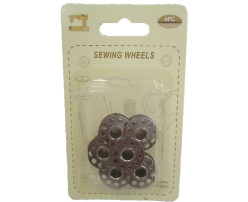 Set of 6 ergonomic sewing wheels for precise fabric marking, tracing patterns, and seam allowance for all sewing projects.