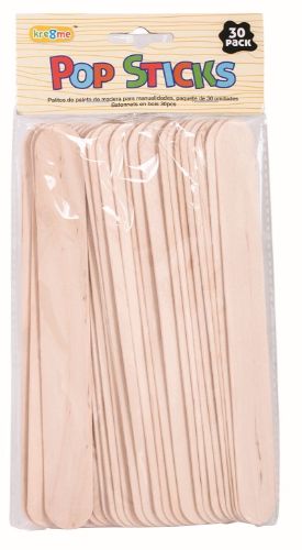 Large 20cm Craft Pop Sticks (180pcs) for versatile DIY projects, featuring smooth surfaces for easy decorating and eco-friendly use.