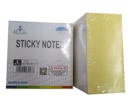 Vibrant multi-colored sticky notes pack of 2400, perfect for reminders, planning, and organization at home or office.