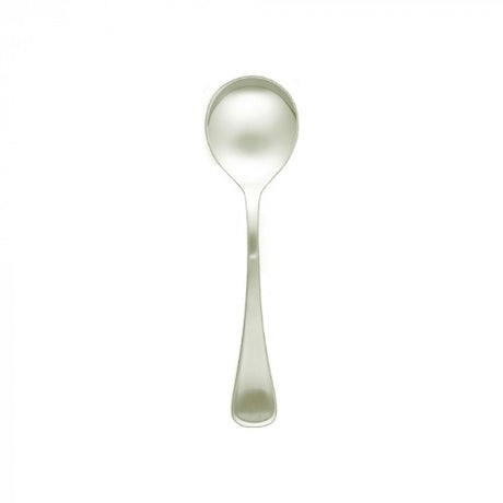 Elegant Tk Elite Soup Spoon Set of 12 in durable 18/10 stainless steel, 170mm length, perfect for soups and desserts.