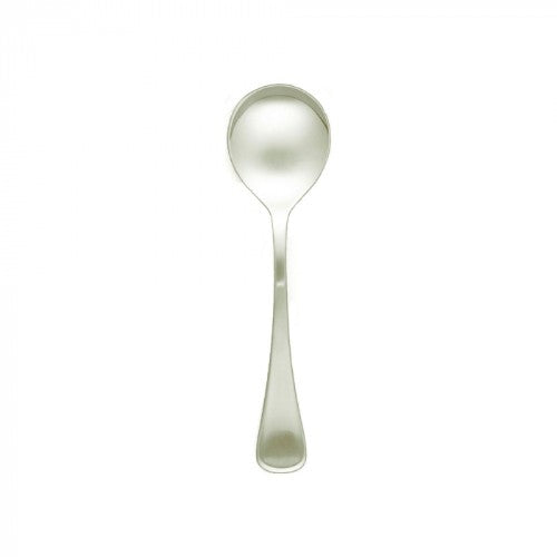 Elegant Tk Elite Soup Spoon Set of 12 in durable 18/10 stainless steel, 170mm length, perfect for soups and desserts.