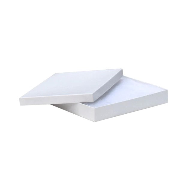 Elegant white cotton-filled jewellery boxes set of 10, perfect for storing and presenting precious accessories.