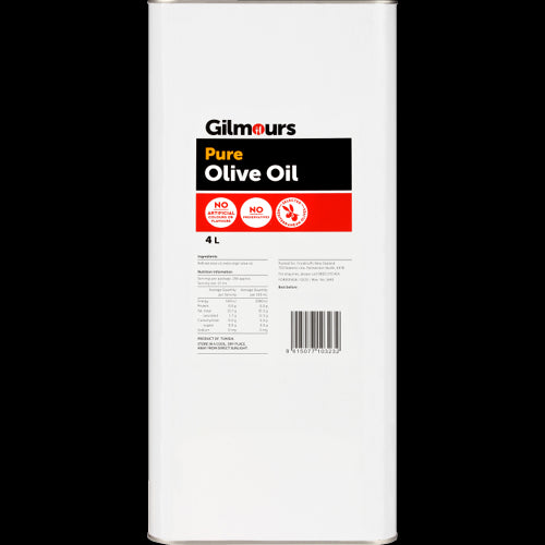 Gilmours Pure Olive Oil Tin 4l