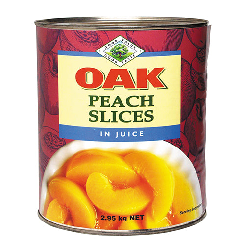 Oak Peach Slices In Juice 2.95kg