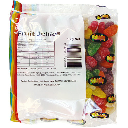 Rainbow Fruit Jellies 1kg