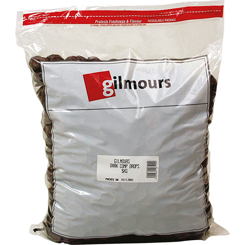 Gilmours Dark Chocolate Compound Buttons 5kg