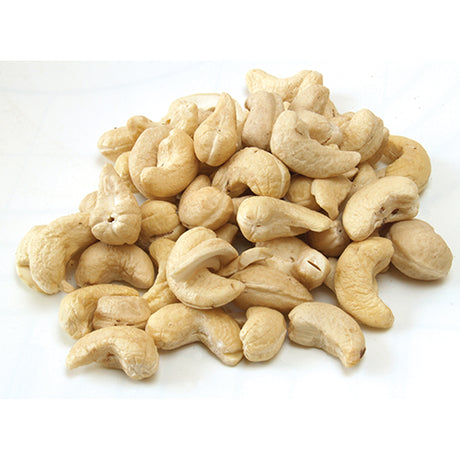 Whole jumbo cashew nuts in a 3kg pack, perfect for snacking or baking, cholesterol-free and packed with nutrients.