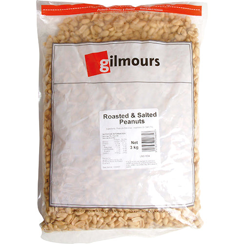 Gilmours Roasted / Salted Peanuts 3kg