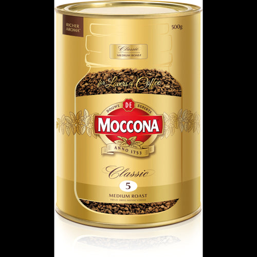 Moccona Classic Medium Roast Freeze Dried Instant Coffee 500g