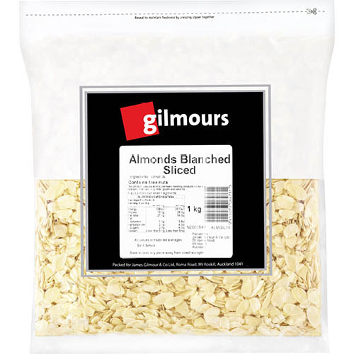 Gilmours Blanched & Sliced Almonds 1kg