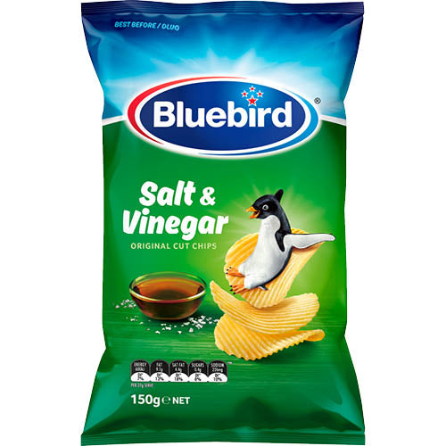 Bluebird Originals Salt & Vinegar Potato Chips 150g