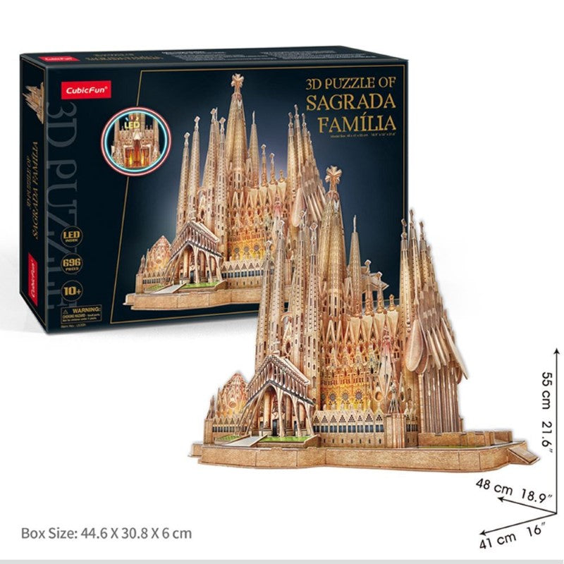 3D Puzzle - Sagrada Familia XL with LED Lights