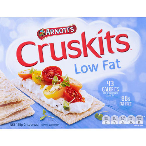 Arnott's Cruskits Low Fat Crispbread 125g