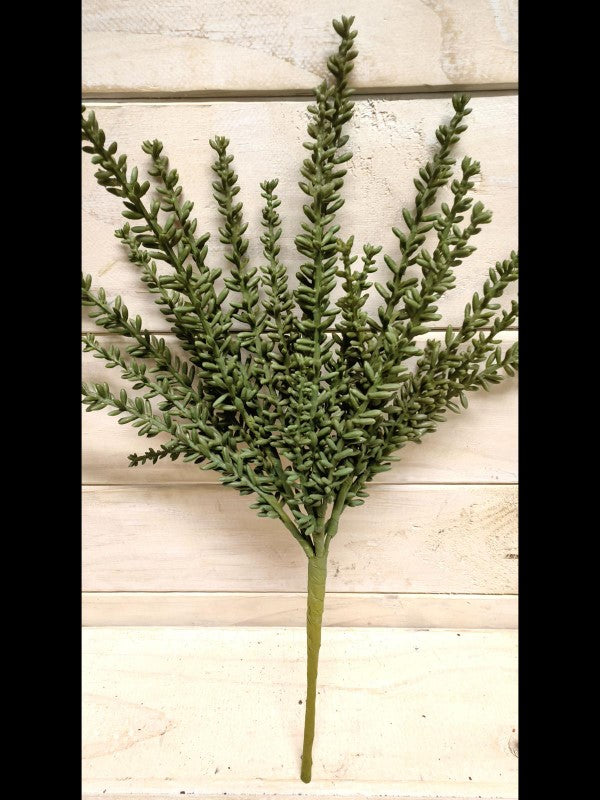 Lifelike artificial rosemary bush with vibrant green leaves, perfect for enhancing home decor in any setting.