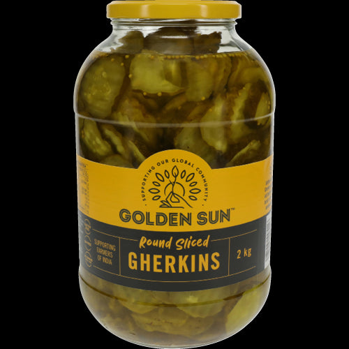 Golden Sun Round Sliced Gherkins 2kg
