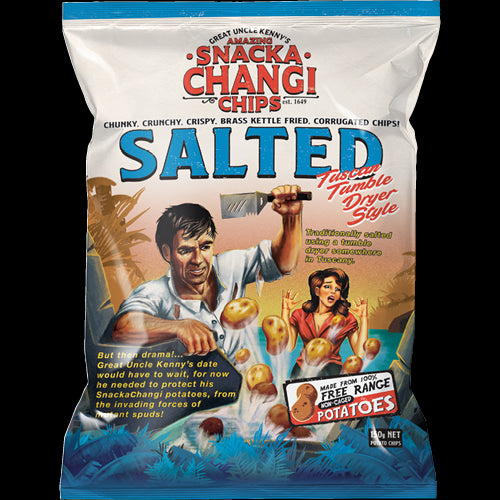 Snacka Changi Chips Salted Kettle Fried Potato Chips 150g