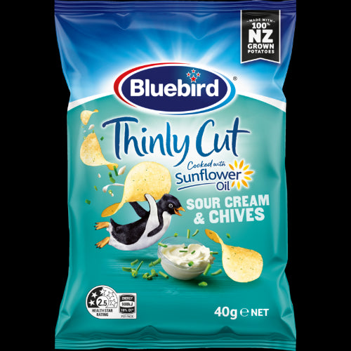 Bluebird Thinly Cut Sour Cream & Chives Potato Chips 40g