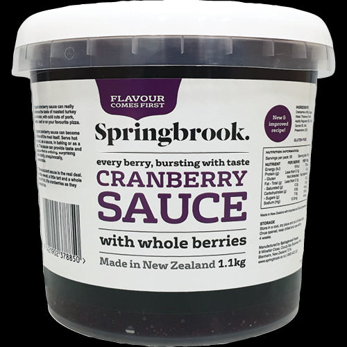 Springbrook Cranberry Sauce With Whole Berries 1.1kg