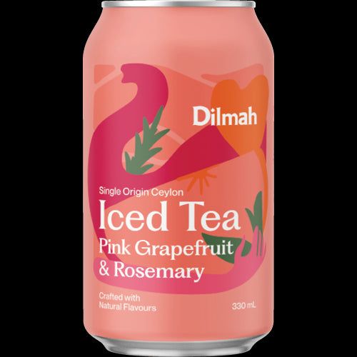 Dilmah Pink Grapefruit & Rosemary Iced Tea 12 x 330ml