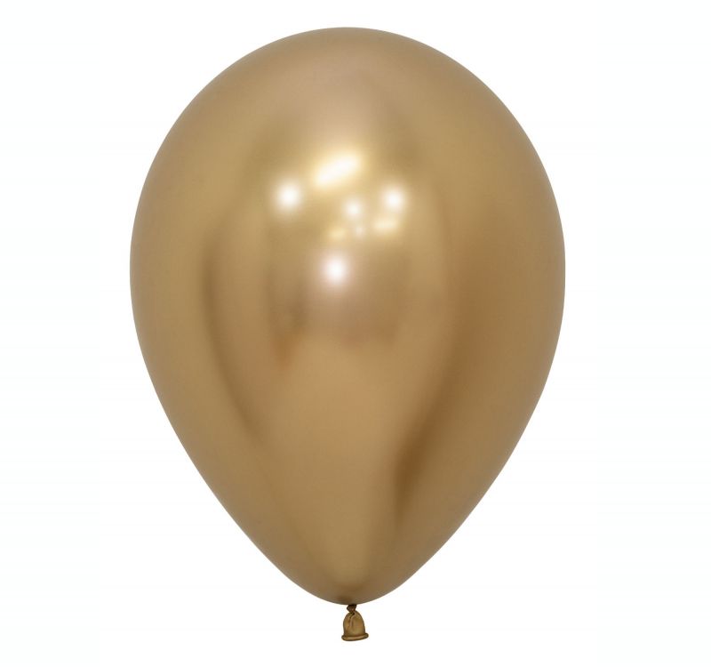 Balloon - Sempertex 30cm Metallic Reflex Gold Latex  - Pack of (50)