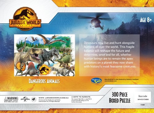 Jigsaw Puzzle - Jurassic Dominion Dangerous Animals (300pcs)