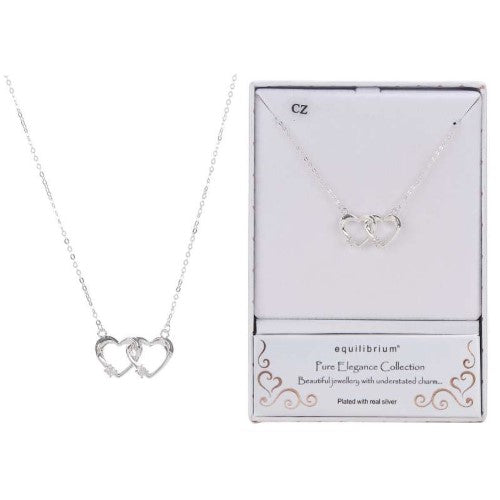 Equilibrium Elegance Entwined Heart Necklace