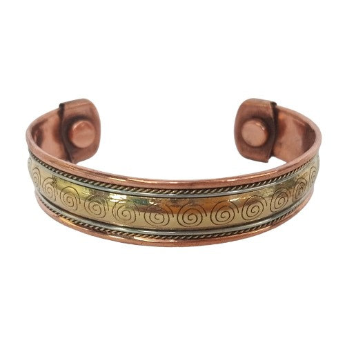 Bracelet - Copper Cuff Pack of 6 15mm Magnetic