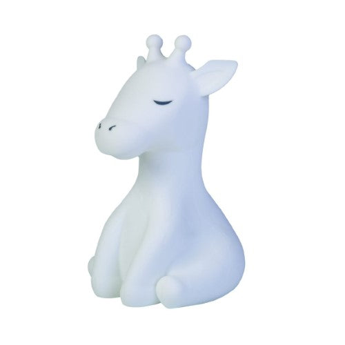 Adorable soft touch LED lamp shaped like a giraffe, featuring adjustable brightness and a rechargeable battery for kids' rooms.