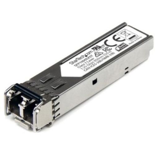 StarTech.com SFP1000SXST module for 1 GbE fiber connectivity, supporting 550 m distance on 1000Base-SX networks.