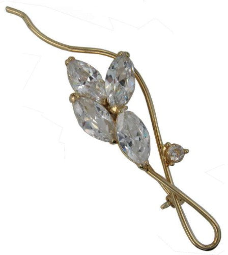 Stylised Flower Brooch with delicate petals, adding elegance and versatility to any outfit for special occasions or everyday wear.