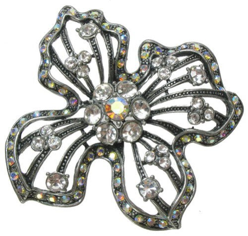 Elegant Crystal Brooch Version 2 featuring vibrant crystals, perfect for weddings and everyday style upgrades.
