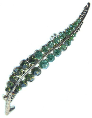 Handcrafted Olive Leaf Brooch featuring intricate detailing and a lustrous finish, perfect for adding elegance to any outfit.