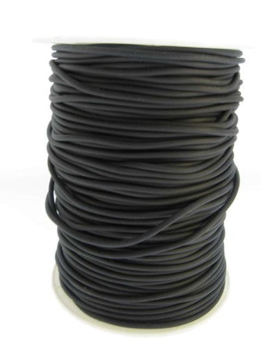 High-quality 2.6mm rubber cord in a 91m roll, perfect for crafting durable necklaces, bracelets, and earrings.