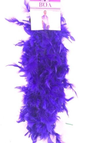 Luxurious 180cm purple boa, soft and versatile, perfect for adding elegance to any outfit or occasion.