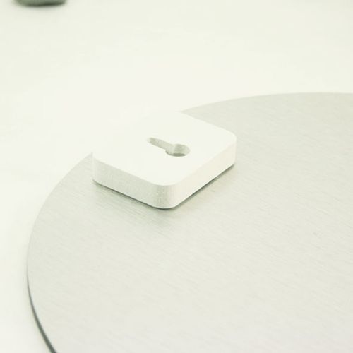 Kiwiana Wall Art featuring a Nikau palm in a circular design, made of durable Aluminium Composite for indoor/outdoor display.