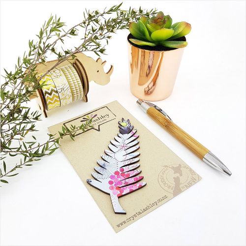 Intricate blue fern wall art made from 3mm MDF, perfect for enhancing any living space with nature-inspired elegance.