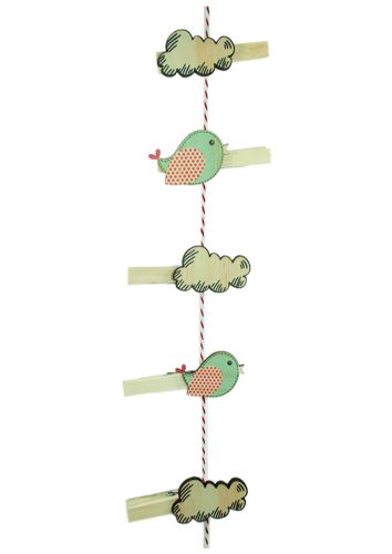 Whimsical art pegs featuring a sheep and star for displaying children's artwork, crafted from eco-friendly pine veneer.