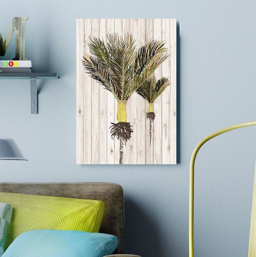 Kiwiana Wall Art featuring a large Nikau palm design, crafted from eco-friendly, lightweight plywood, ready to hang.