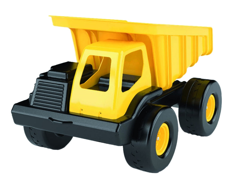Durable Bebeduc Dumper sandbox toy for kids, featuring a 90° dump function and sturdy design for loads up to 100 kg.