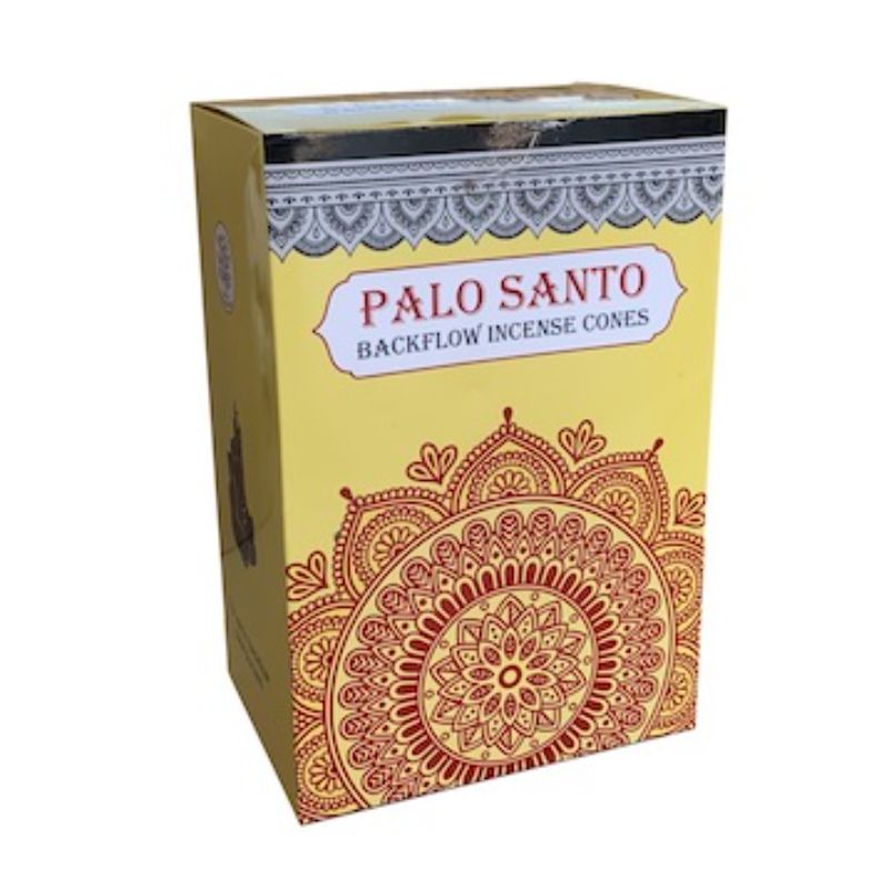 A pack of 12 hand-crafted Sacred Tree Palo Santo backflow cones for a refreshing, aromatic atmosphere and peaceful ambiance.