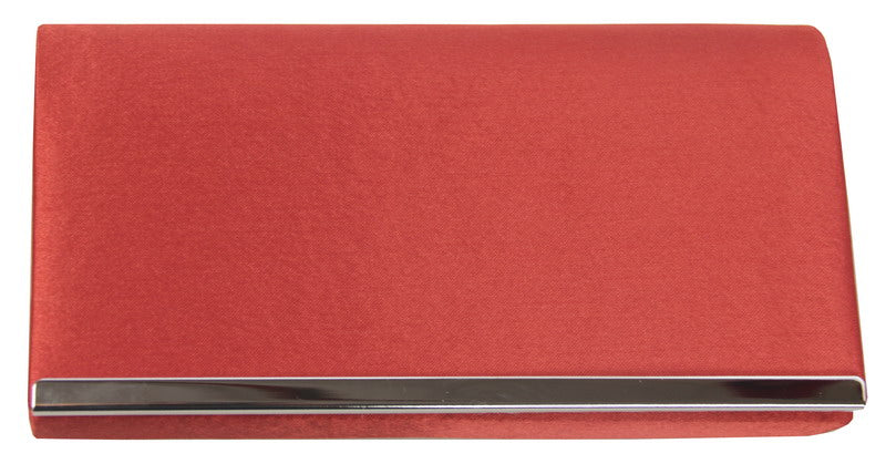Chic rust evening bag with silver chain, perfect for formal events and adding a stylish pop of color to your outfit.