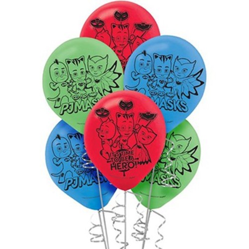 PJ Masks Latex Balloons 30cm Pack of 6
