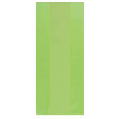 Vibrant kiwi-themed cello party bags in a pack of 25, perfect for treats and gifts at celebrations.