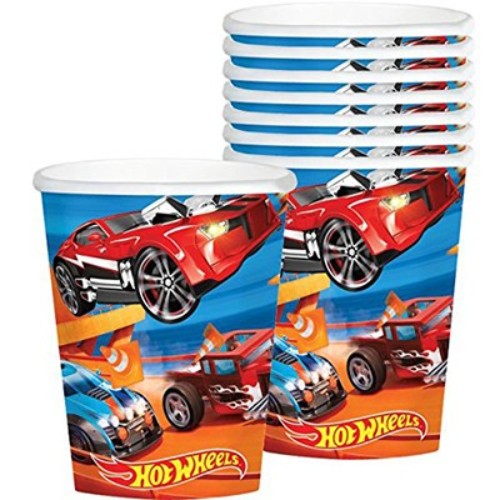 Hot Wheels Wild Racer Cups Paper -Pack of 8