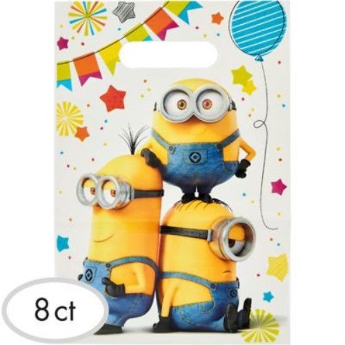 Despicable Me Minion Made Loot Bags - Pack of 8